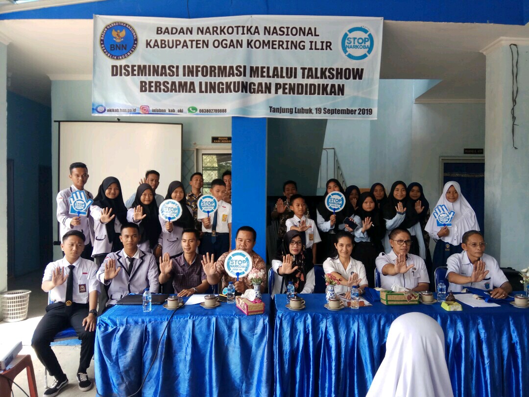 Sebarkan Informasi P4GN Kepada Pelajar dan Guru, BNNK OKI Laksanakan Talkshow