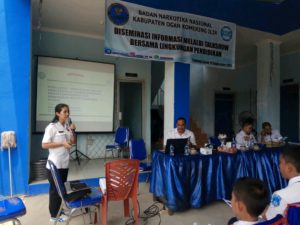 Sebarkan Informasi P4GN Kepada Pelajar dan Guru, BNNK OKI Laksanakan Talkshow