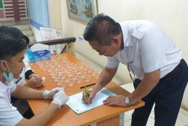 BNNK OKI Sidak Tes Urin ASN Dinas Kesehatan Kabupaten OKI