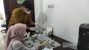 Deteksi Dini Penyalahgunaan Narkoba, BNNK OKI Sosialisasi dan Tes Urine di Dinas Perhubungan Kabupaten OKI