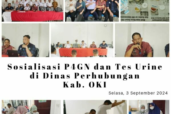 Deteksi Dini Penyalahgunaan Narkoba, BNNK OKI Sosialisasi dan Tes Urine di Dinas Perhubungan Kabupaten OKI